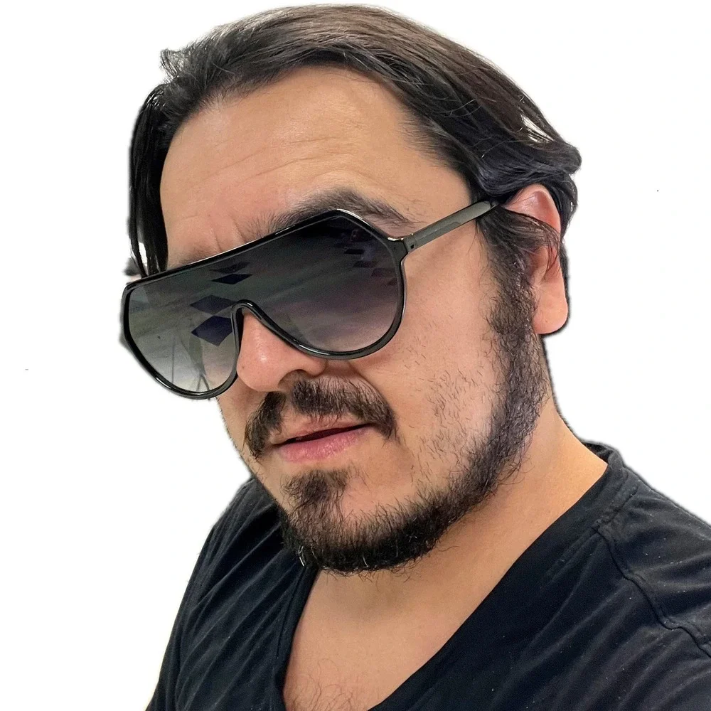 Oversized Shield Sunglasses Fashion Visor Shades Trendy Sun Glasses‎